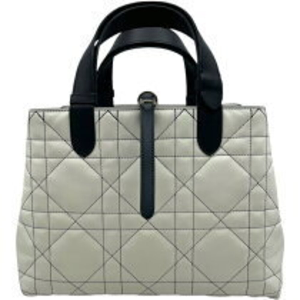 Dior Black Toujours Christian White Handbag Calfskin - Picture 3 of 10